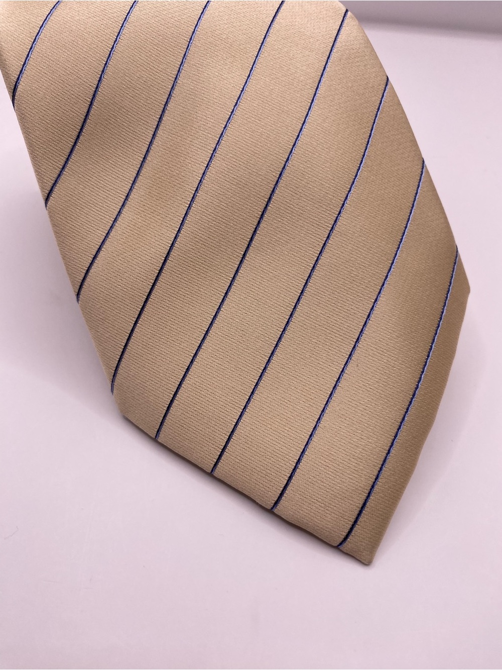 Donald J. Trump Gold Striped Silk Tie
